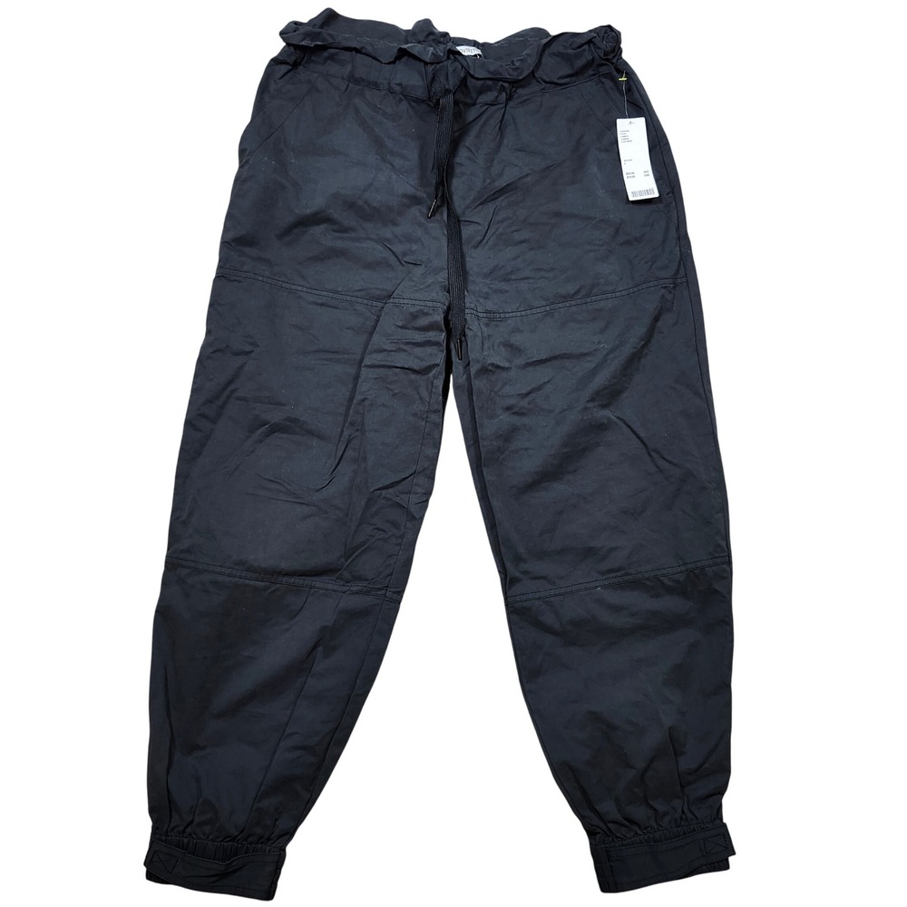 Urban Outfitters Black Cargo Track Joggers